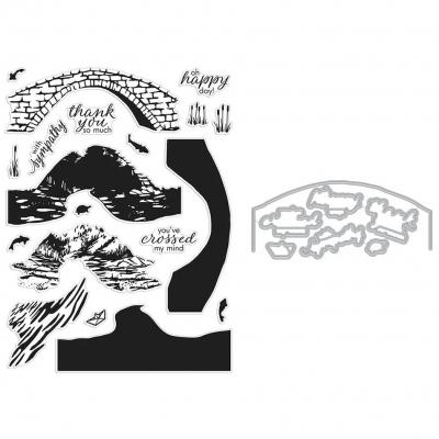 Hero Arts Stamp & Cut - Stone Bridge